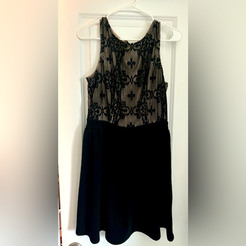 Cocktail dress-black/tan-XL-Rewind